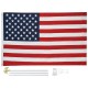5 x 3 United States Flag and Pole Kit