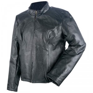 Giovanni Navarre Ladies Hand-Sewn Pebble Grain Genuine Leather Coat
