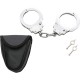 Maxam Chrome-Plated Steel Handcuffs with Pouch