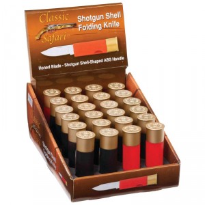 Classic Safari 24pc Shotgun Shell Knives in Countertop Display