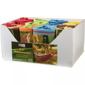 Maxam 12pc Set of 6.6 Hammocks in Stackable Carton Display