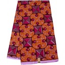 SH793 Purple and Orange Clover-Square Hollandais Wax Material