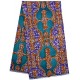 Orange and Blue Lava Lamp Pattern Hollandais Vlisco Wax Material.