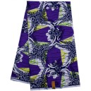 Green and Purple Octopus Pattern Hollandais Vlisco Wax Material