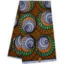  Mustard Spiral Staircase Pattern Hollandais Vlisco Wax Material