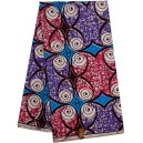 Purple and Pink Binocular Pattern Hollandais Vlisco Wax Material