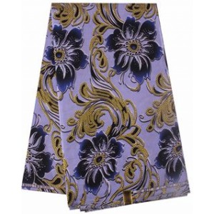 W449 Blue Dancing Lily Pattern Woodin Wax Material