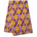 Purple Earth Flower Pattern Woodin Wax Material