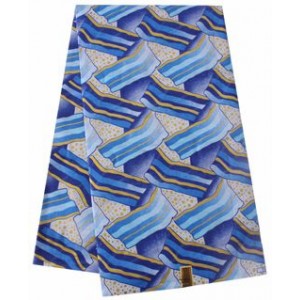 W442 Blue Bacon Strip Pattern Woodin Wax Material
