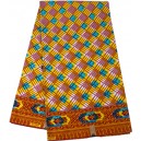 3-D Checkered Pattern Hollandais Vlisco Wax Material