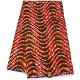 Red Tendril Pattern Hollandais Vlisco Wax Material