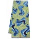  Blue Graffiti Pattern Hollandais Vlisco Wax Material