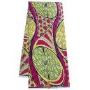 Groovy Lemon Slice Pattern Hollandais Vlisco Wax Material