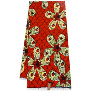 SH773 Coral Star Pattern Hollandais Vlisco Wax Material