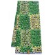 Green and Yellow Aztec Pattern Hollandais Vlisco Wax Material