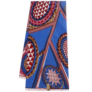 SH779 Blue Leaf Colony Pattern Hollandais Wax Material