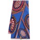 Blue Leaf Colony Pattern Hollandais Wax Material
