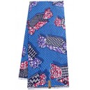 Red and Purple Candy Pattern Hollandais Vlisco Wax Material