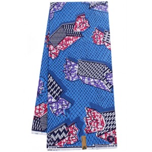 SH762 Red and Purple Candy Pattern Hollandais Vlisco Wax Material