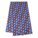 Blue and Brown Triangle Cluster Pattern Wax Material