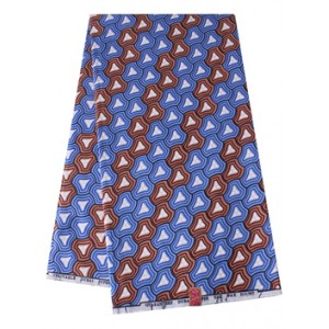 S548 Blue and Brown Triangle Cluster Pattern Wax Material