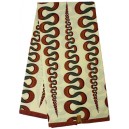 Brown Ribbon Snake Pattern Wax Material