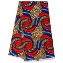 Orange Zipper Swirl Pattern Wax Material