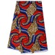 Orange Zipper Swirl Pattern Wax Material