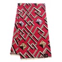 Pink Tangled Squares Pattern Wax Material