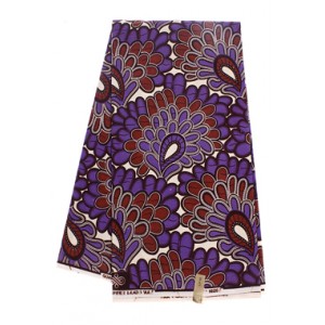 S526 Purple Paisley Feather Pattern Wax Material