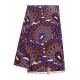 Purple Paisley Feather Pattern Wax Material